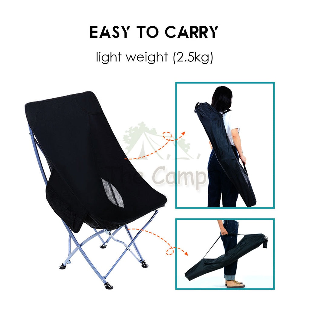 Camping Folding Chair High & Low Back Outdoor Portable Foldable Picnic Moon Chair Aluminium Alloy Lightweight Naturehike
