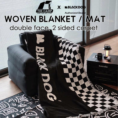 Blackdog Woven Blanket Carpet Mat Double Face Sided Multipurpose Tassel  Washable Camping Outdoor CBD2300DZ013