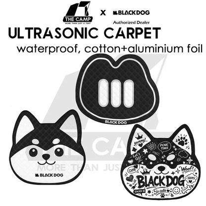 Blackdog Ultrasonic Carpet Picnic Mat Black Doggy Cute Portable Waterproof Outdoor CBD2650WS020 CBD2650201010