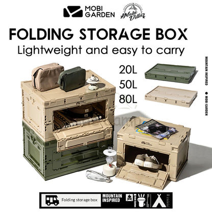 Mobi Garden Camping Folding Storage Box Stackable Outdoor Sport Family Recreation Naturehike Hiking Equipment Gear