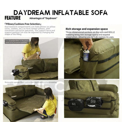 CC Air Sofa Drop Stitch Version Day Dream Outdoor Camping Optional Groundsheet Mat Leisure Inflation Lazy Bed