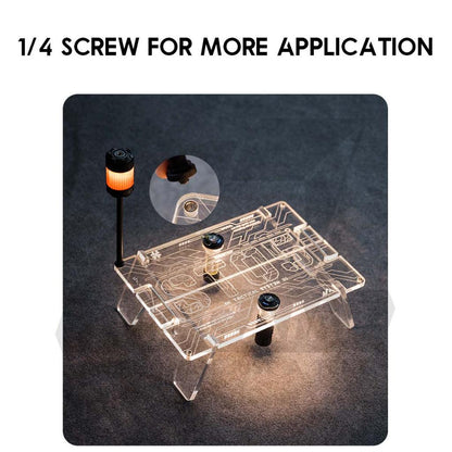 Shinetrip Arcylic IGT Panel / Stool Coffee Table Tactical Style Module Expansion Light Lamp Transparent Black Meja A568