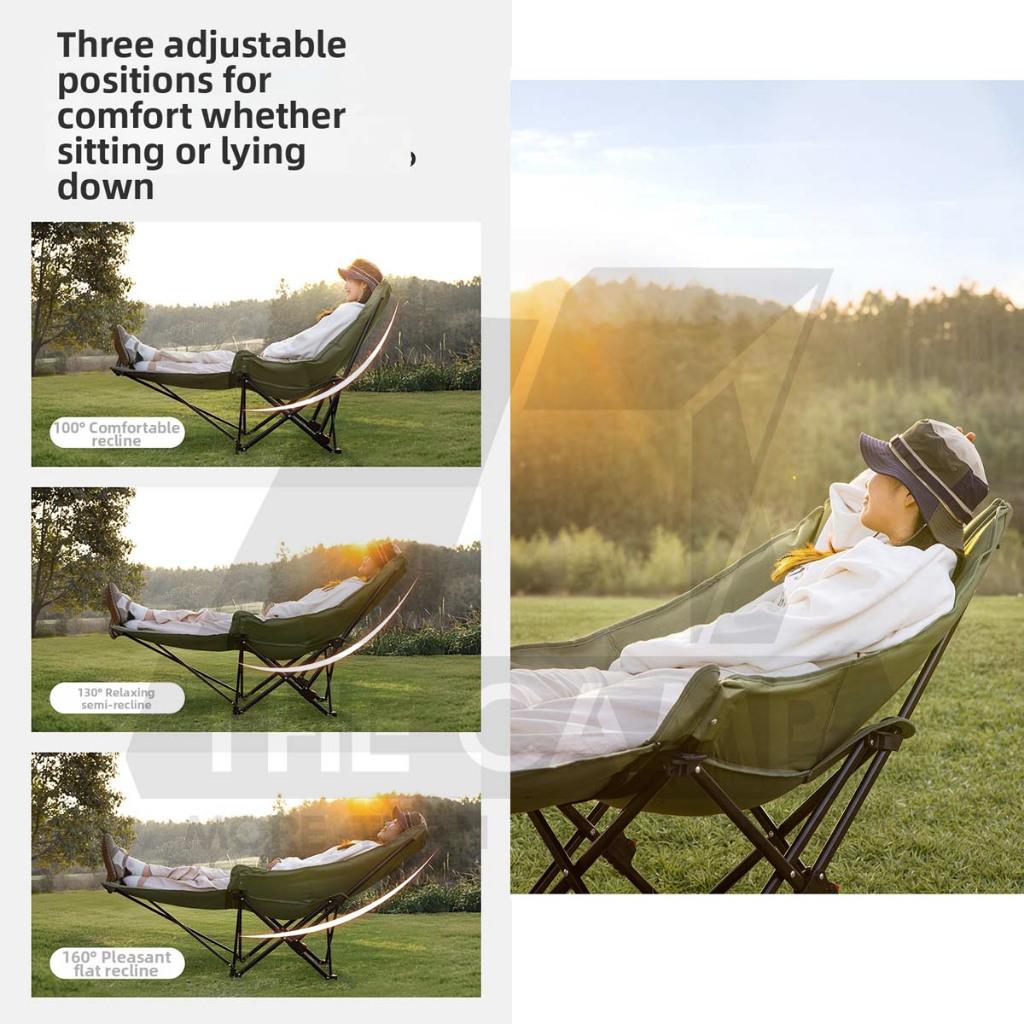 Naturehike SeaStar Cotton Filled Reclining Chair Footrest Leg Rest High Back Recliner Kerusi Healing CampingCNK2450JJ020