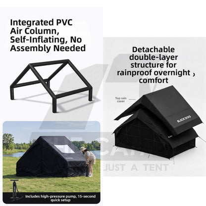 Blackdog MoonSky 6.3 Air Tent Pro / Base Double Layer PU3000mm Skyroof Inflatable Khemah Angin CBD2650WS010