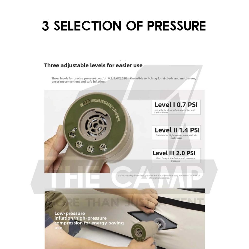 CC Handheld Pump Brushless for Sofa Air Bed Mattress Tent Inflate Deflate 2psi Flysheet Dome Tarp