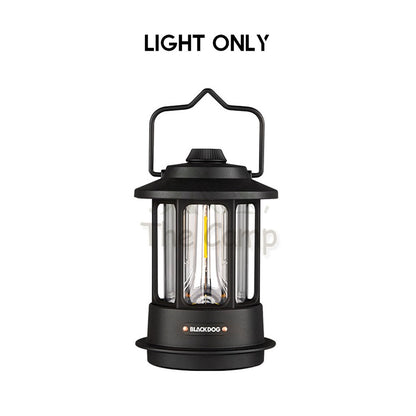 Blackdog Outdoor Camping Atmosphere Light LED Latern Portable Rechargeable Black Tent Flysheet Rope Nail Peg Pole Bed