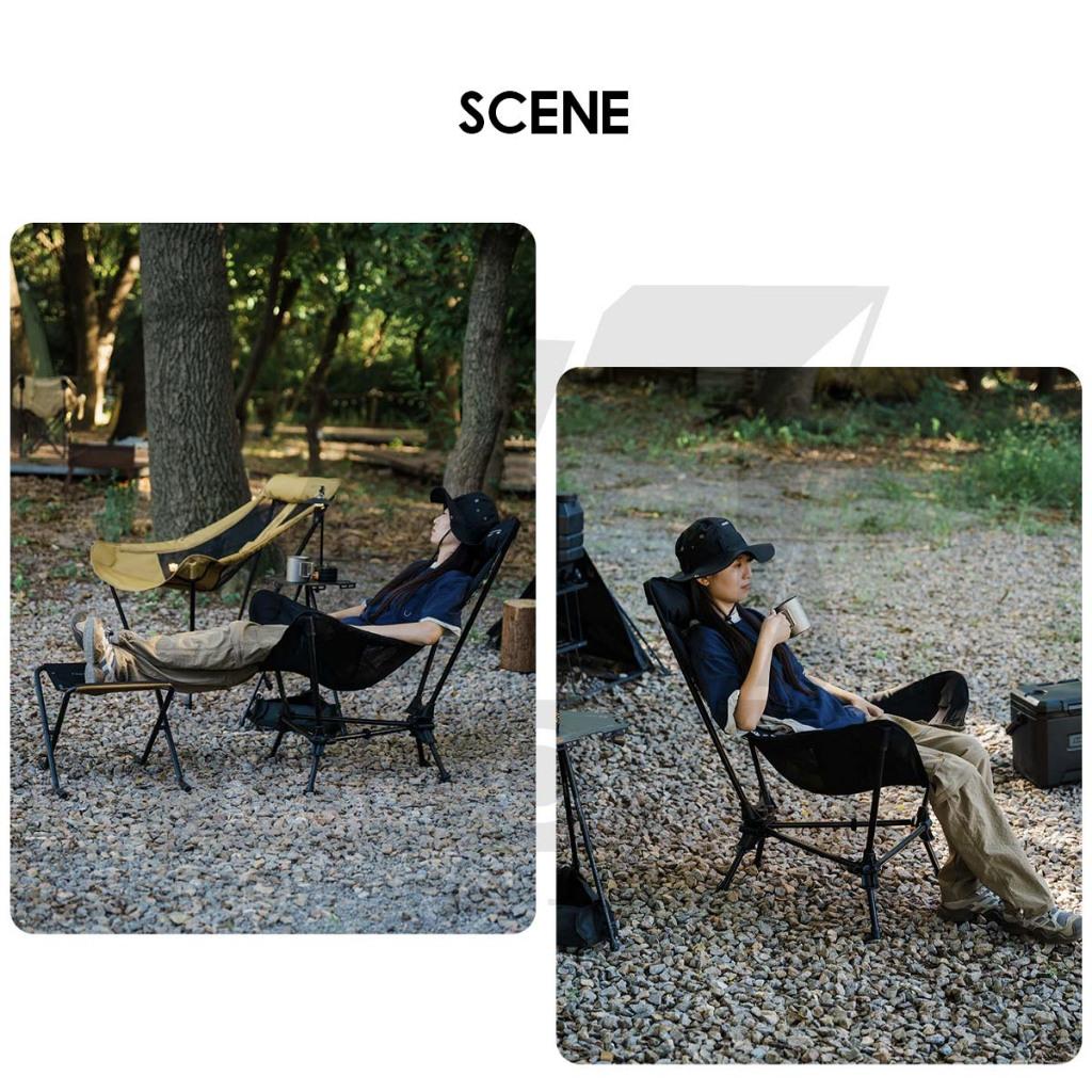 Shinetrip Swinging Chair Adjustable Height Headrest Armrest Outdoor Camping Rocking Kerusi Healing Highback A598