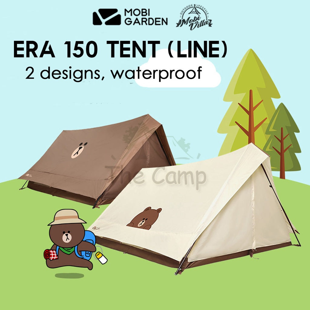 Mobi Garden Era 150 Line Friends Tent Large Space 2 3 4 People Quick Fast Rainproof Outdoor Camping Browns Naturehike