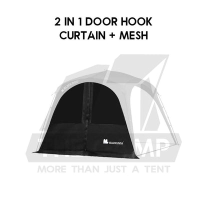 Blackdog Auto Dome Shelter Quick Opening Inner Tent Extension Flysheet Door Mesh Cloth TPU Groundsheet CBD2450WS010