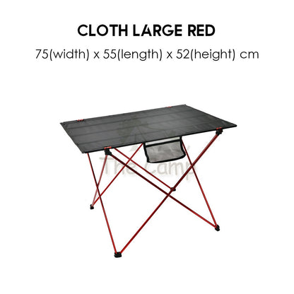 Outdoor Folding Aluminium / Cloth Camping Table Portable Small Compact Foldable Picnic BBQ Egg Roll Chair Flysheet Rope