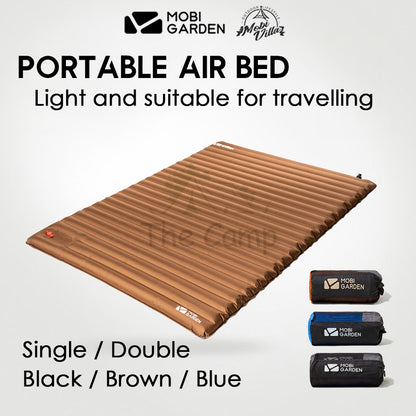 Mobi Garden Portable Air Bed Camping Mattress Tent Inflatable Single Double Outdoor Foldable Sport Family Naturehike
