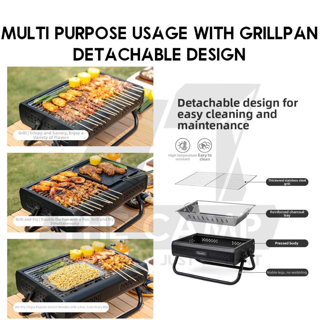 Naturehike Misty Desktop BBQ Grill Charcoal Rack Portable Grill Folding Grills Stove Barbecue CNK2650CF011