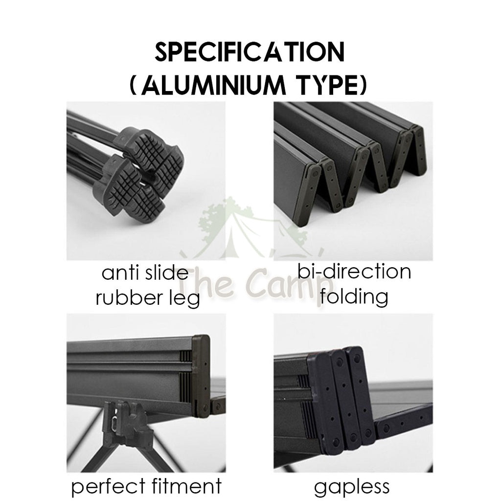Outdoor Folding Aluminium / Cloth Camping Table Portable Small Compact Foldable Picnic BBQ Egg Roll Chair Flysheet Rope