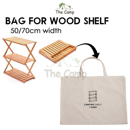 Bag For Multilayer Foldable Wood Shelf Portable Storage Rack Folding Multi 3 4 5 Layers Layer Camping Outdoor Hook
