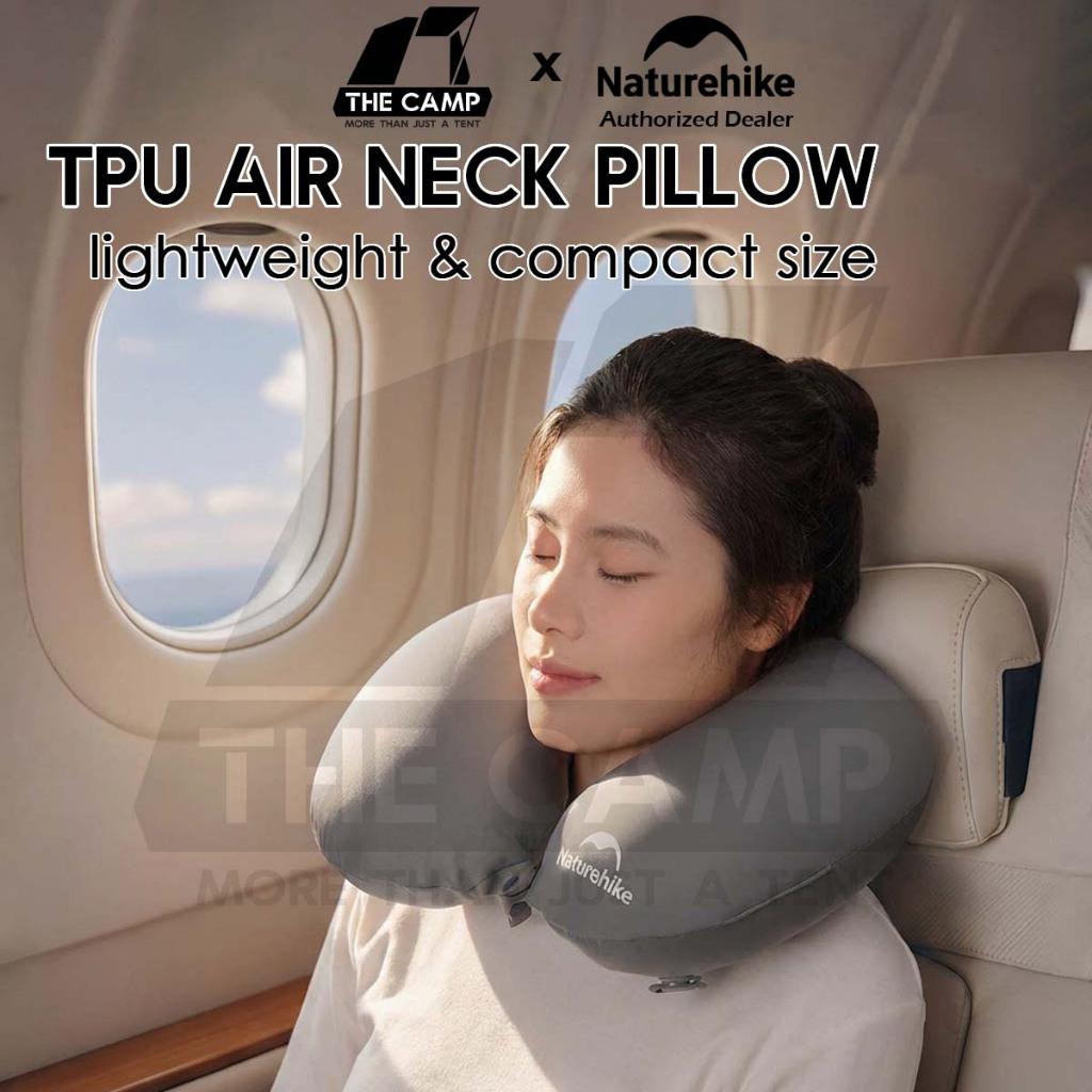 Naturehike TPU Air Neck Pillow Travel Neck Support Bantal Leher Kereta Bantal Travel U Shape Memory Foam CNK2650WS030