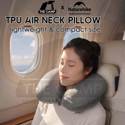 Naturehike TPU Air Neck Pillow Travel Neck Support Bantal Leher Kereta Bantal Travel U Shape Memory Foam CNK2650WS030