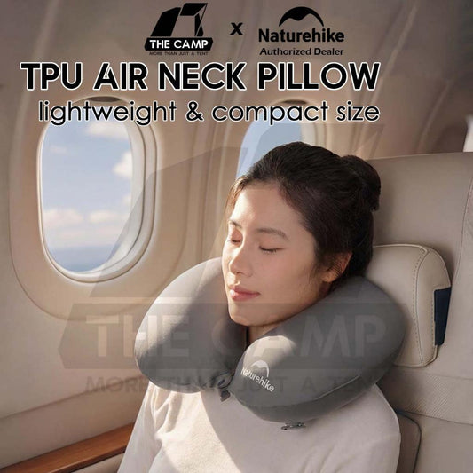 Naturehike TPU Air Neck Pillow Travel Neck Support Bantal Leher Kereta Bantal Travel U Shape Memory Foam CNK2650WS030