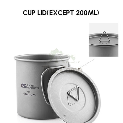 Mobi Garden Titanium Series Product Cup Bowl Cutlery Set Fork Spoon Knife Cookware Utensil