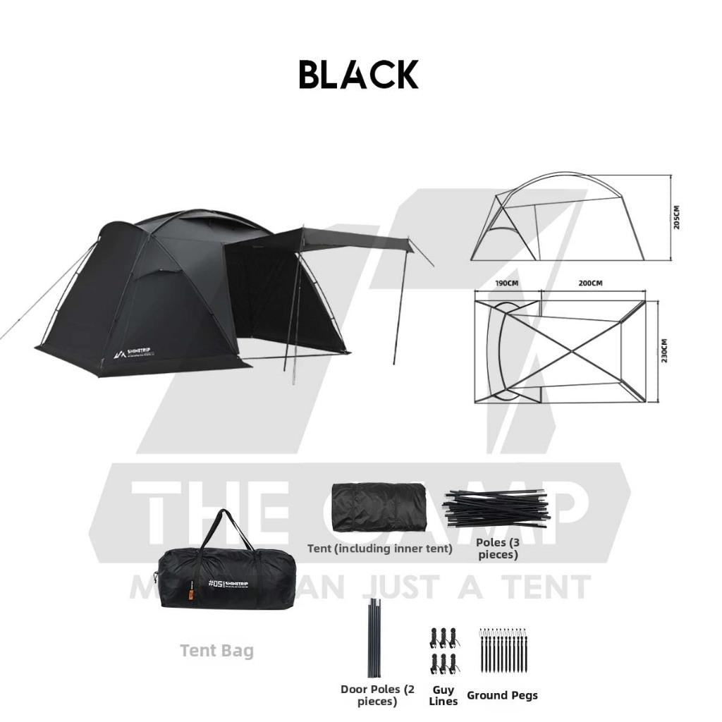 Shinetrip MuGuang Tent 1 Room 1 Hall Manual PU3000mm Waterproof Lightweight Khemah A596