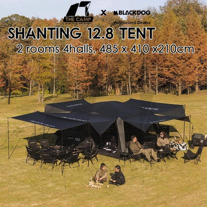 Blackdog ShanTing 12.8 Manual Tent Easy Set Up Outdoor Camping Fly Sheet Extension Black Coating PU5000 CBD2450WS050