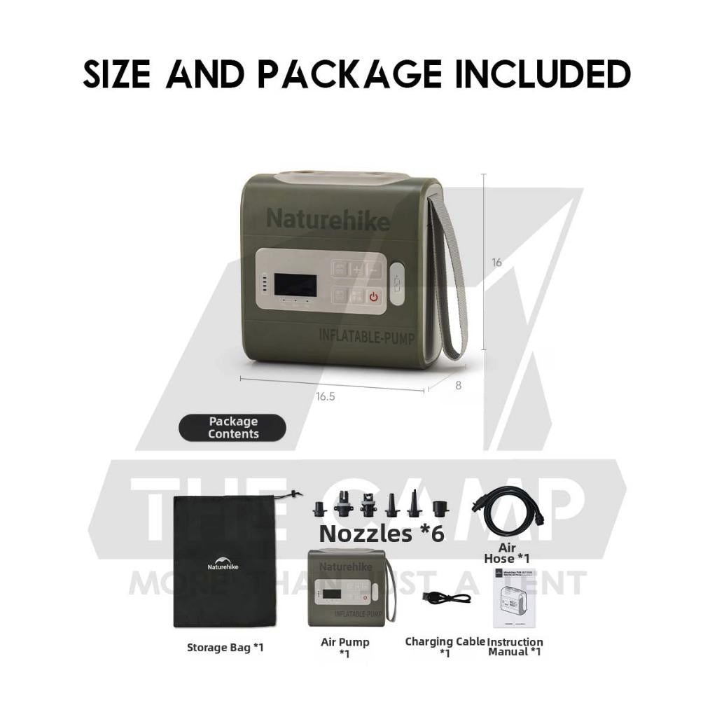 Naturehike Wind Max Air Tent Pump Inflate Deflate Portable Camping Bed Mattress Flysheet Tarp CNK2550ZM010