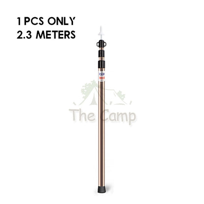 Camping Adjustable Rod for Flysheet Tarp Tent Camp Bag Hiking Family 2.3 3.0 2 3 m Support Pole with Bag Retractable