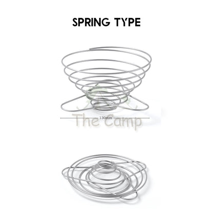 Portable Coffee Filter Dripper Holder Stainless Steel Outdoor Reusable Foldable Rack Camping Hiking Penapis