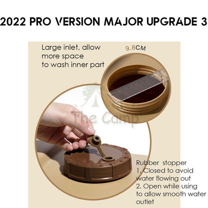 Mobi Garden Camping Portable Water Tank Container Pro 11 13 18.5 22 L Litre Water Tap Faucet Outdoor Gear PP Food Grade