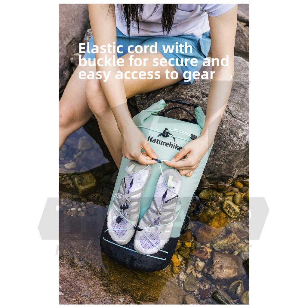 Naturehike Waterproof Backpack 20L 30L 40L Outdoor TPU Dry Wet Separation Storage Bag Ultralight Hiking Beach NH21FSB04