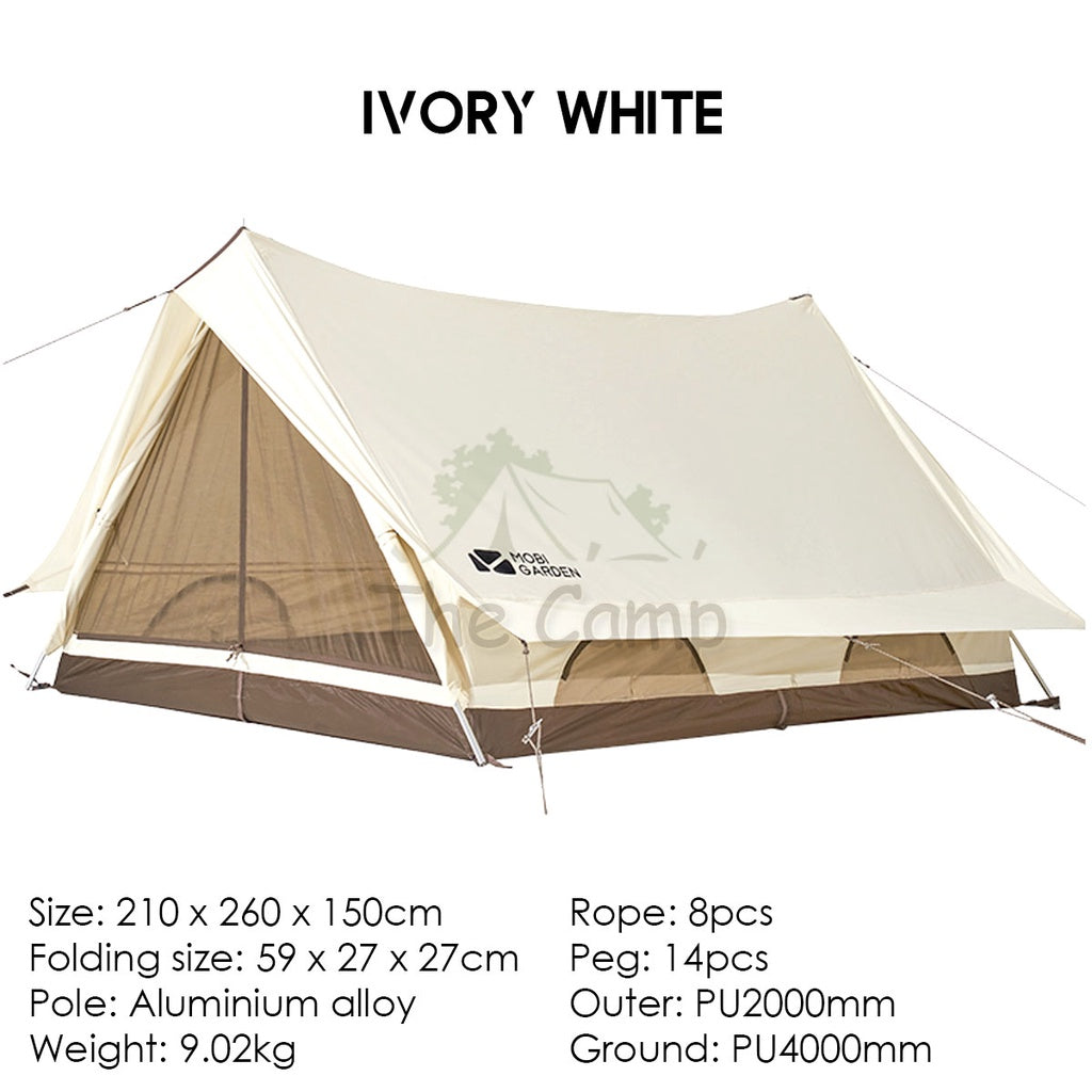 Mobi Garden Era 150 Tent Large Space 2 3 4 People Quick Fast Rainproof Outdoor Camping Browns Naturehike