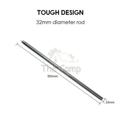 Telescopic Adjustable Flysheet Pole 2.4meter Camping Aluminium Alloy Lightweight Tent Stand Bag Nail Peg CLS