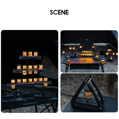 Shinetrip 19 Tornado Light Rotating Lamp Outdoor Camping Tactical Style Free Sticker Tripod Magnet Hanging Lanyard Strap