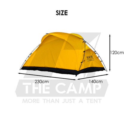 Wellhike SWS 2 Person Hiking Tent Morning Mist Lightweight Portable with Mesh Outdoor Camping Solo Khemah