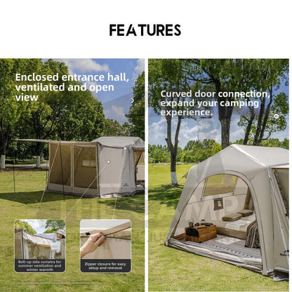 Naturehike Village 6 Air Tent Standard / Flagship Model Inflation Pump Outdoor Camping Khemah Angin CNK2650WS037