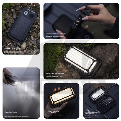 Blackdog Solar Light ZM047 Multipurpose 10000mah Rechargeable Battery Outdoor Camping Lampu Terang CBD2550ZM047