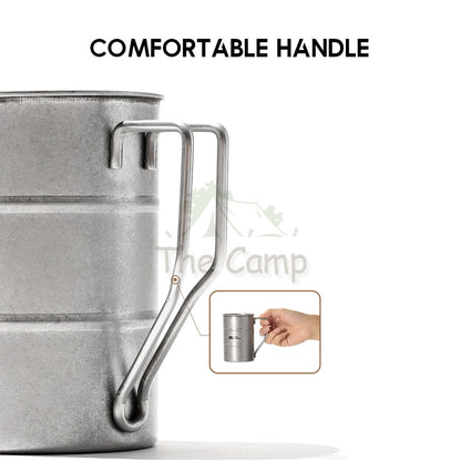 Mobi Garden Stainless Steel Cup Vintage Design 350ml Camping Picnic Table Peg Tent Flysheet Tent Pole Nail Bed Mattress