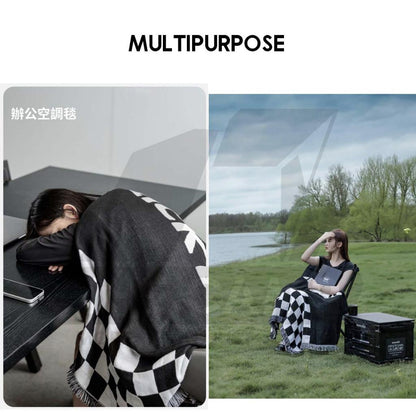 Blackdog Woven Blanket Carpet Mat Double Face Sided Multipurpose Tassel  Washable Camping Outdoor CBD2300DZ013