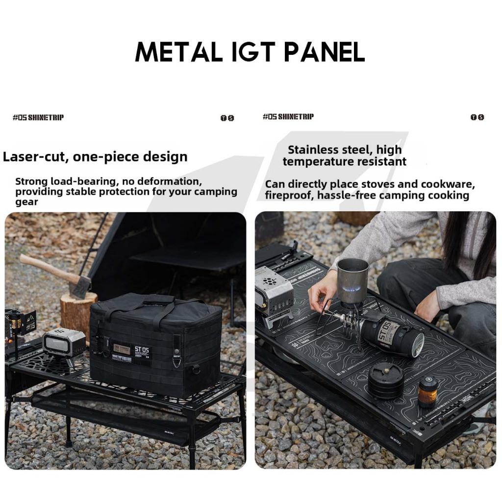 Shinetrip IGT Panel Metal Version 1 Unit Half Unit Plate for IGT Table Outdoor Camping Modular Meja A454