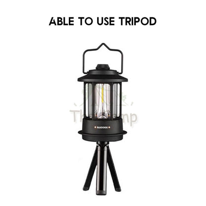 Blackdog Outdoor Camping Atmosphere Light LED Latern Portable Rechargeable Black Tent Flysheet Rope Nail Peg Pole Bed