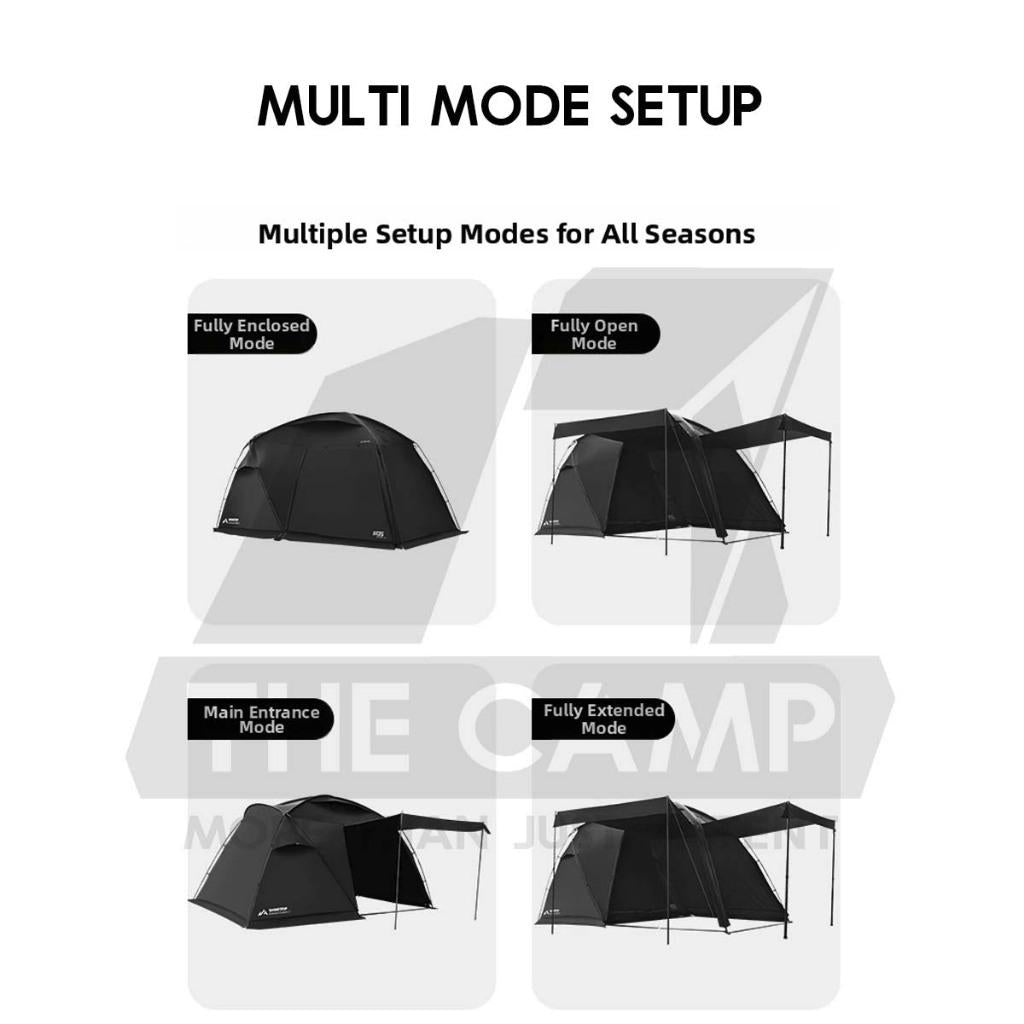 Shinetrip MuGuang Tent 1 Room 1 Hall Manual PU3000mm Waterproof Lightweight Khemah A596