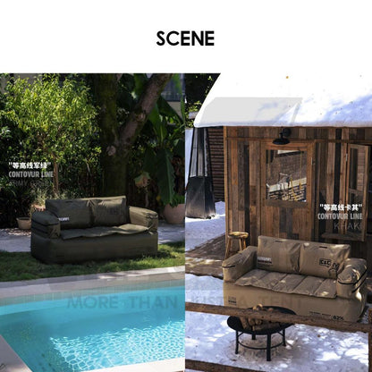 CC Air Sofa Drop Stitch Version Day Dream Outdoor Camping Optional Groundsheet Mat Leisure Inflation Lazy Bed
