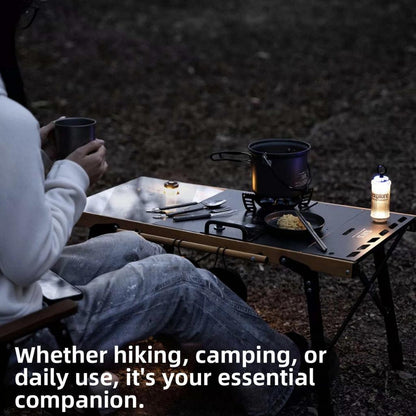 Wellhike SWS 3 in 1 Foldable Cutlery Set Fork Spoon Knife Bottle Opener Hiking Outdoor Camping Picnic