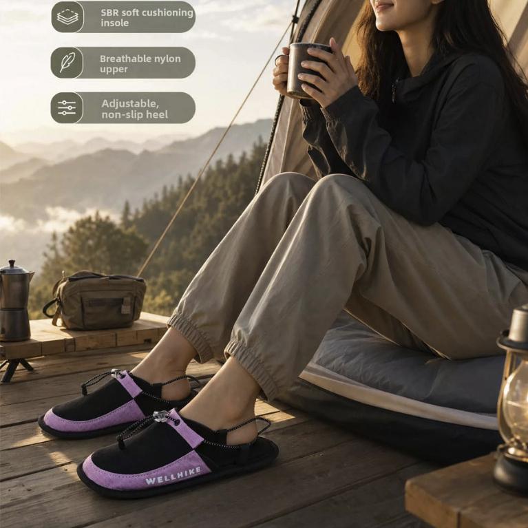Wellhike SWS Foldable Slipper Shoes Sandal Outdoor Camping Indoor Beach Hotel Home Quick Dry Anti Slip Wading