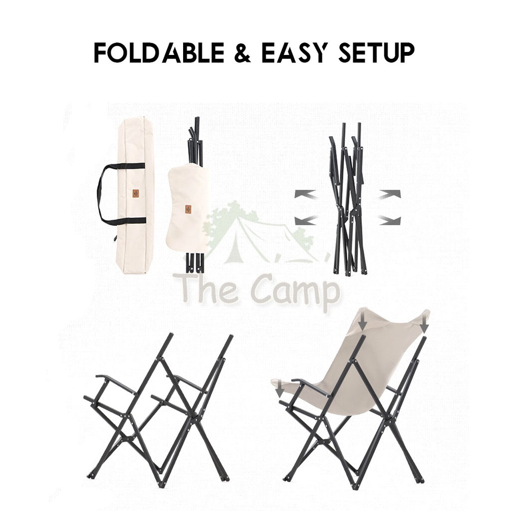 Naturehike Folding Chair Outdoor Portable Foldable Camping Moon Chair Aluminium Alloy Mobi Garden MuJing NH21JJ003
