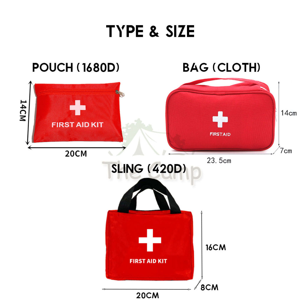 First Aid Kit Set 44pcs 13 Kinds Emengency Kit Outdoor Rescue Travel Portable Medical Survival Treatment Sling Carry Bag