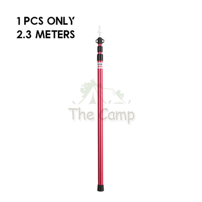 Camping Adjustable Rod for Flysheet Tarp Tent Camp Bag Hiking Family 2.3 3.0 2 3 m Support Pole with Bag Retractable