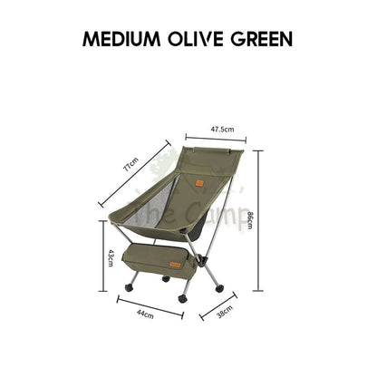 Naturehike 2024 UPGRADED Portable Moon Chair with Head Rest Outdoor Folding Foldable Camping CNK2350JJ017 CNK2350JJ018