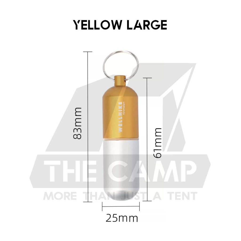Wellhike SWS EDC Pill Capsule Sealed Waterproof Container Outdoor Camping Portable Small Bottle Mini Storage Keychain