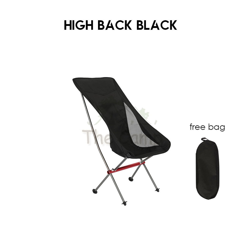 Camping Foldable Moon Chair High & Low Back Outdoor Folding Portable Picnic Aluminium Alloy Lightweight Naturehi