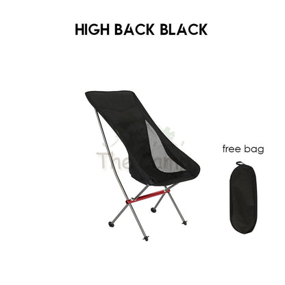 Camping Foldable Moon Chair High & Low Back Outdoor Folding Portable Picnic Aluminium Alloy Lightweight Naturehi